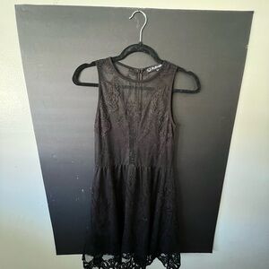 For Love And Lemons Black Velvet Dress